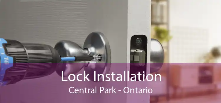 Lock Installation Central Park - Ontario