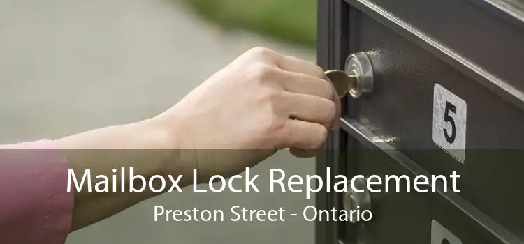 Mailbox Lock Replacement Preston Street - Ontario