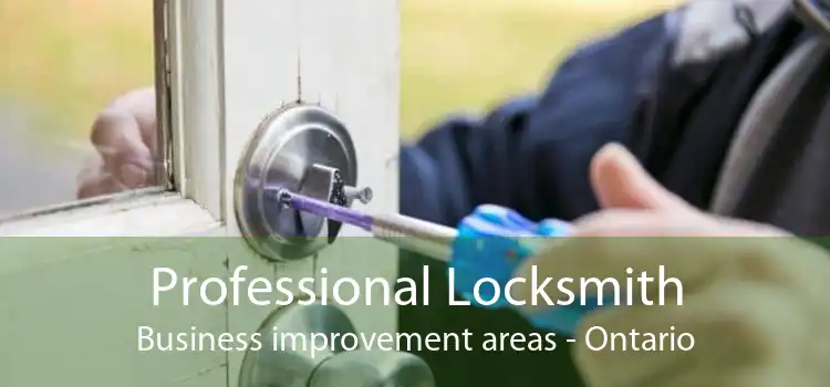 Professional Locksmith Business improvement areas - Ontario